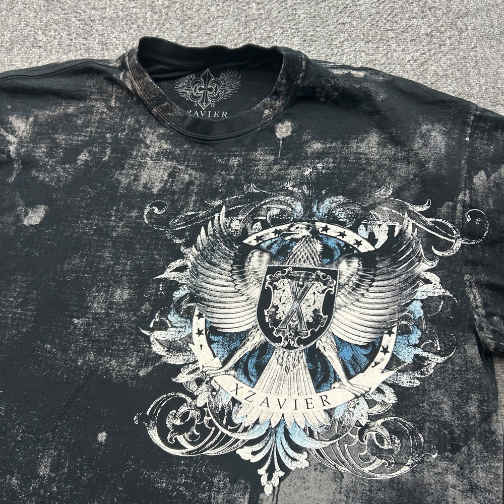 Vintage Y2K Xzavier Unlimited Shirt 2XL Freedom Eagle Gothic Grunge